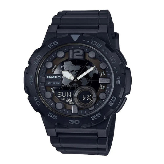 Reloj casio anadigi para hombre-AEQ-100W-1B