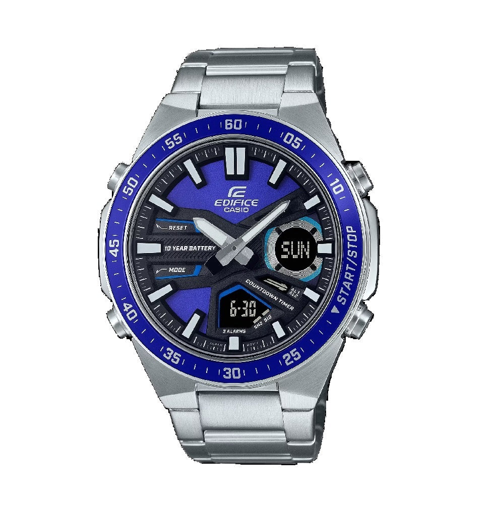 RELOJ CASIO EDIFICE NEGRO  HOMBRE EFV-C110D-2A