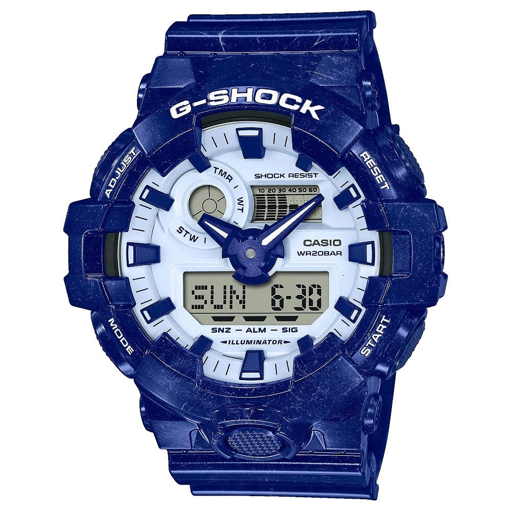 Reloj CASIO anadigi  para hombre -GA-700BWP-2A