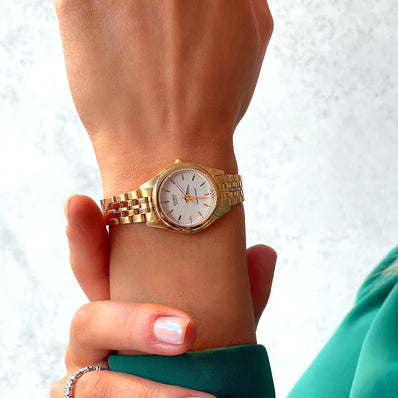 RELOJ CASIO PARA MUJER DORADO - LTP-1129N-7A