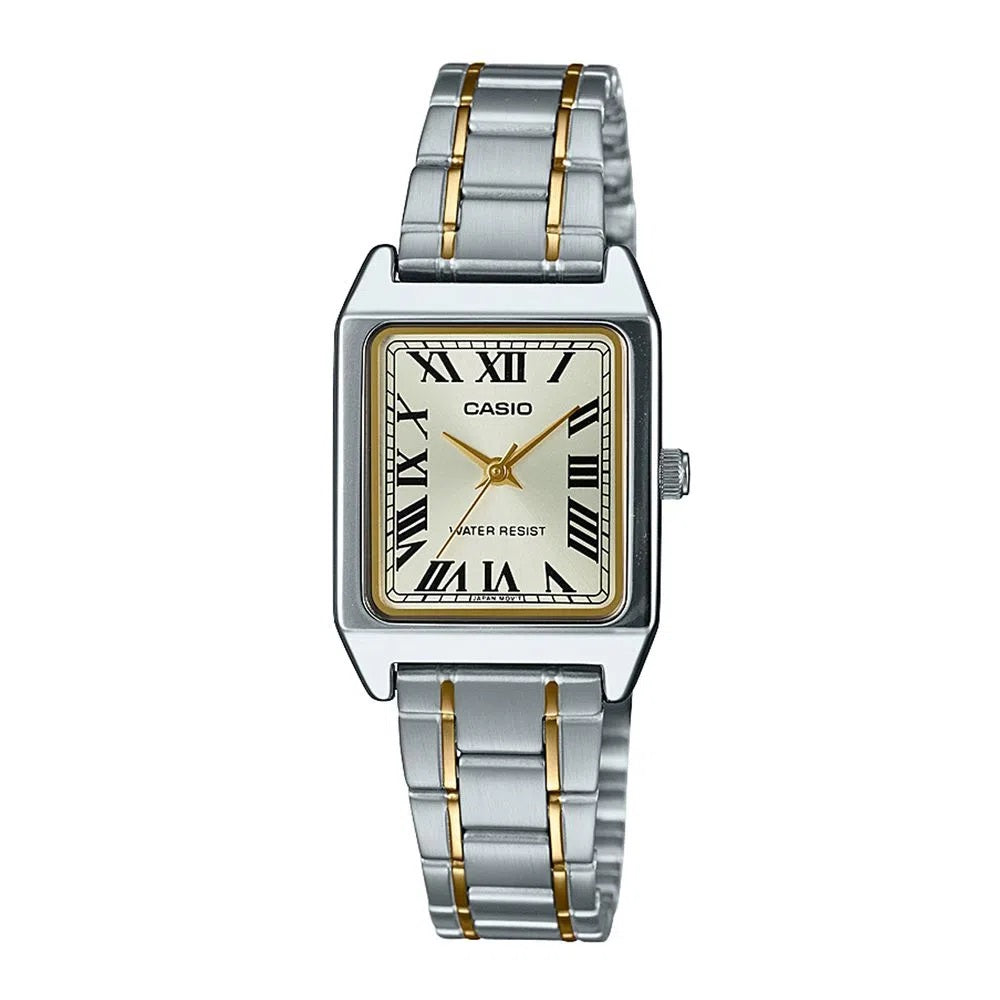 RELOJ CASIO PARA MUJER CUADRADO- LTP-V007SG-9B