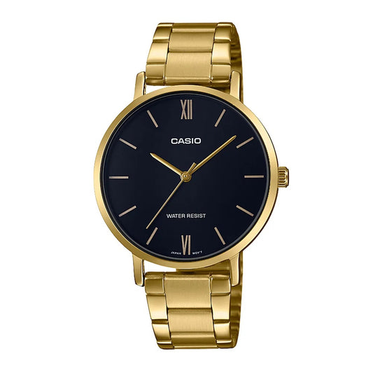 Reloj CASIO analogo para mujer-LTP-VT01G-1B