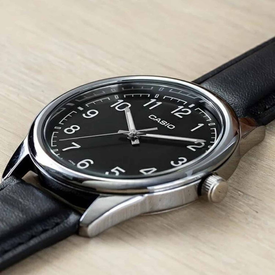 RELOJ CASIO NEGRO  HOMBRE MTP-V005L-1B4