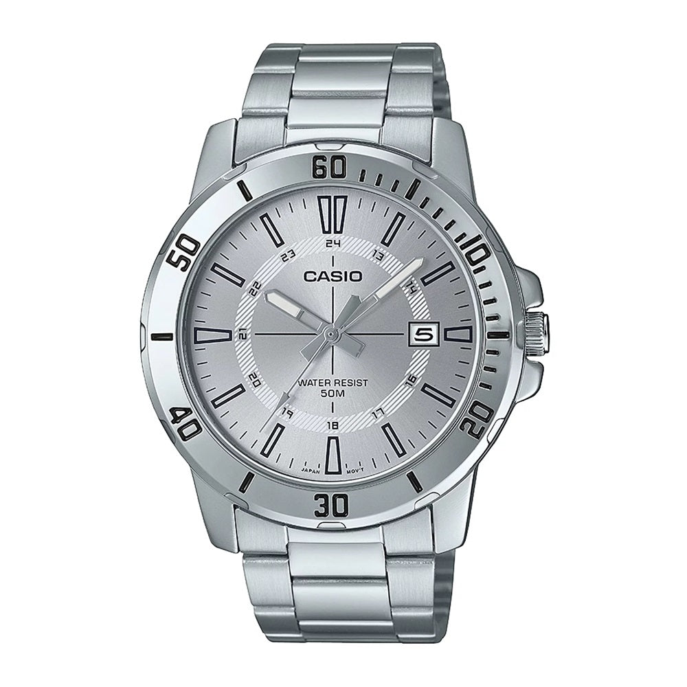 RELOJ CASIO PLATEADO HOMBRE MTP-VD01D-7C