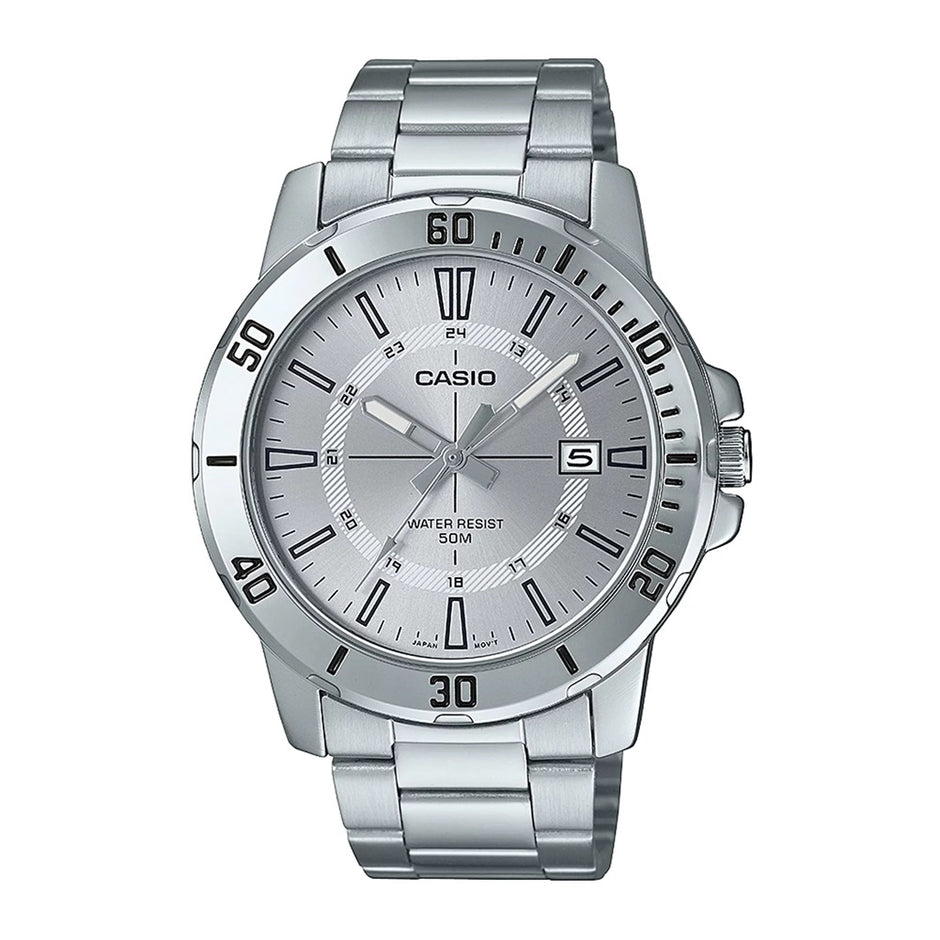 RELOJ CASIO PLATEADO HOMBRE MTP-VD01D-7C