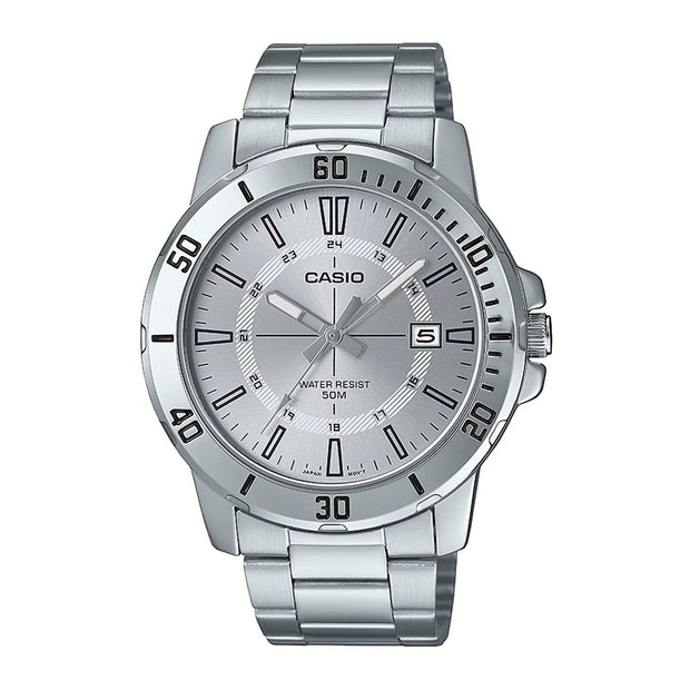 RELOJ CASIO PLATEADO HOMBRE MTP-VD01D-7C