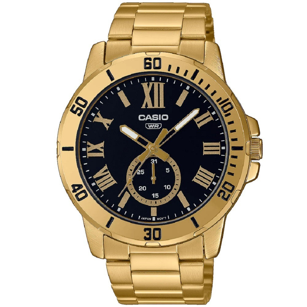 Reloj CASIO analogo  para hombre -MTP-VD200G-1B