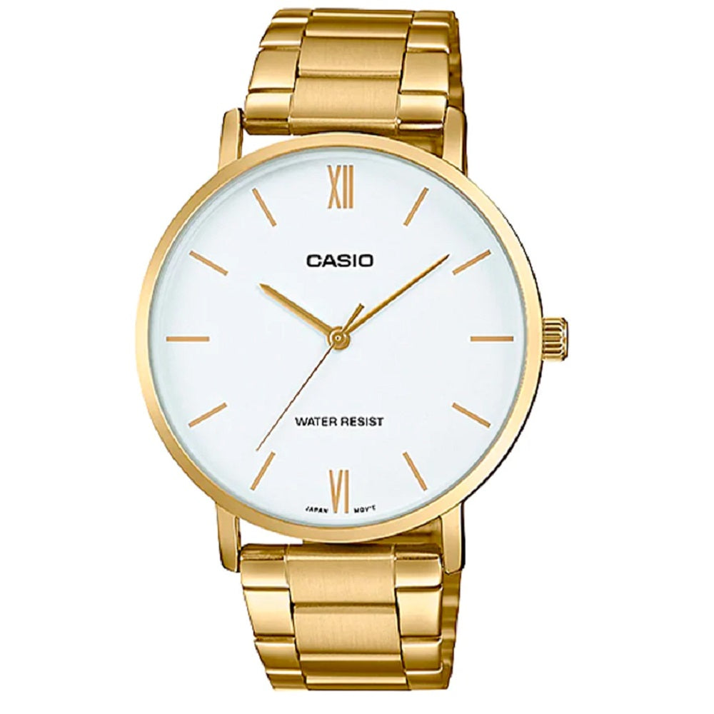RELOJ CASIO BLANCO HOMBRE MTP-VT01G-7B
