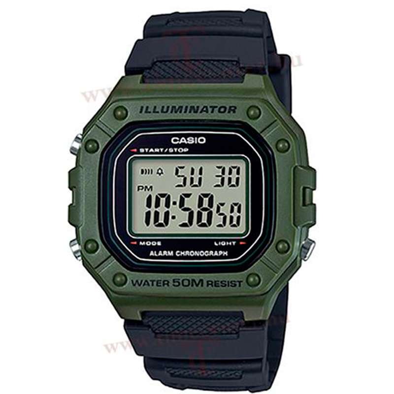 Reloj Casio Digital Unisex W-218H-3A